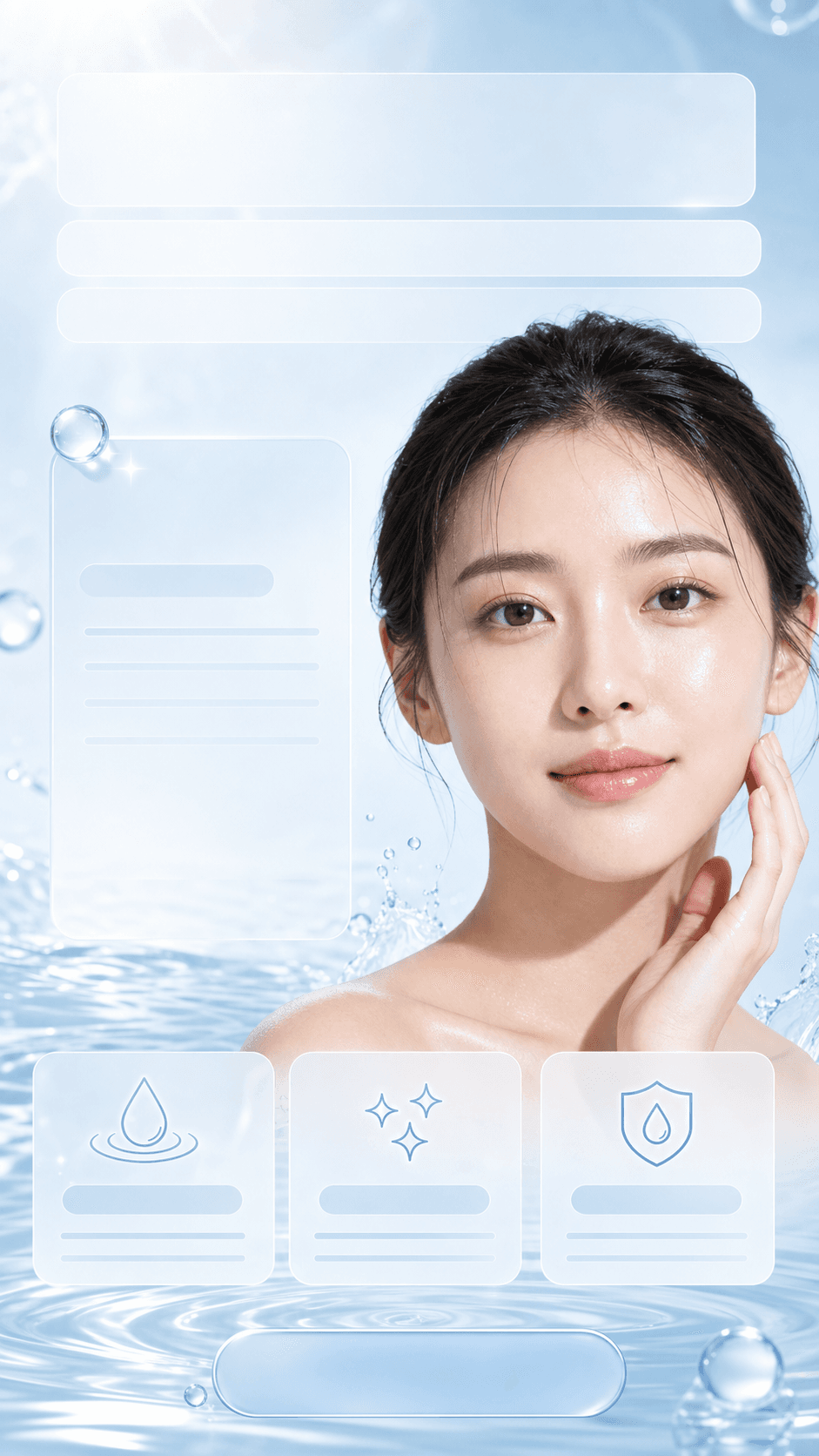 限时水光焕颜价模板预览