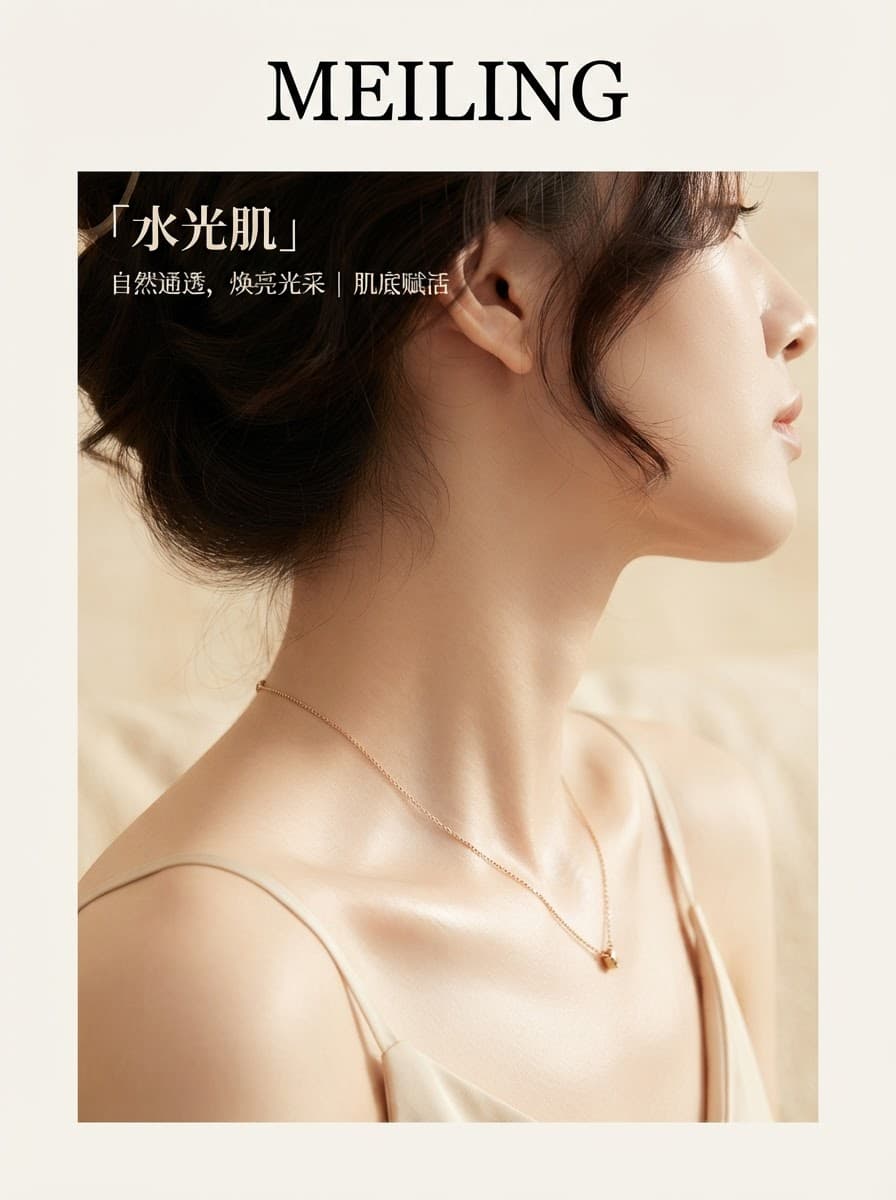 水光肌肤特写模板预览